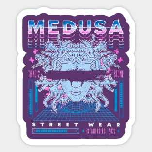 MEDUSA STREET WEAR || "Front" Sticker